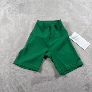 lululemon athletica High-Rise Green Bike Shorts